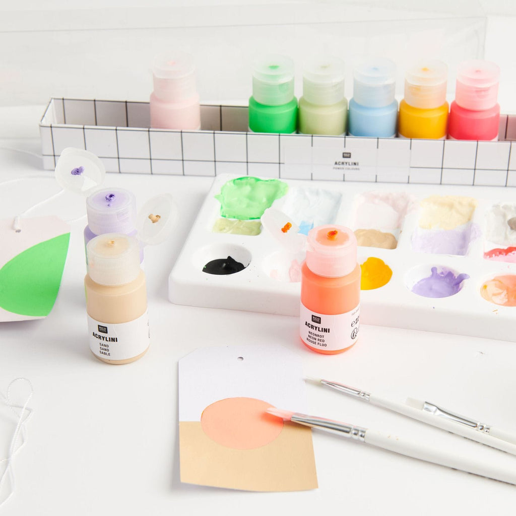 Cotton Clara Acrylic Paint Set Power Colours 12x22ml