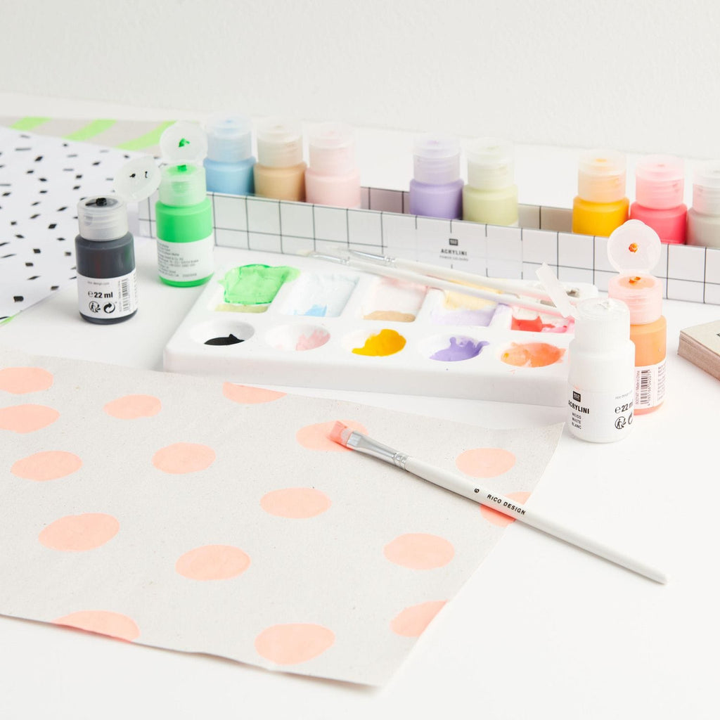Cotton Clara Acrylic Paint Set Power Colours 12x22ml