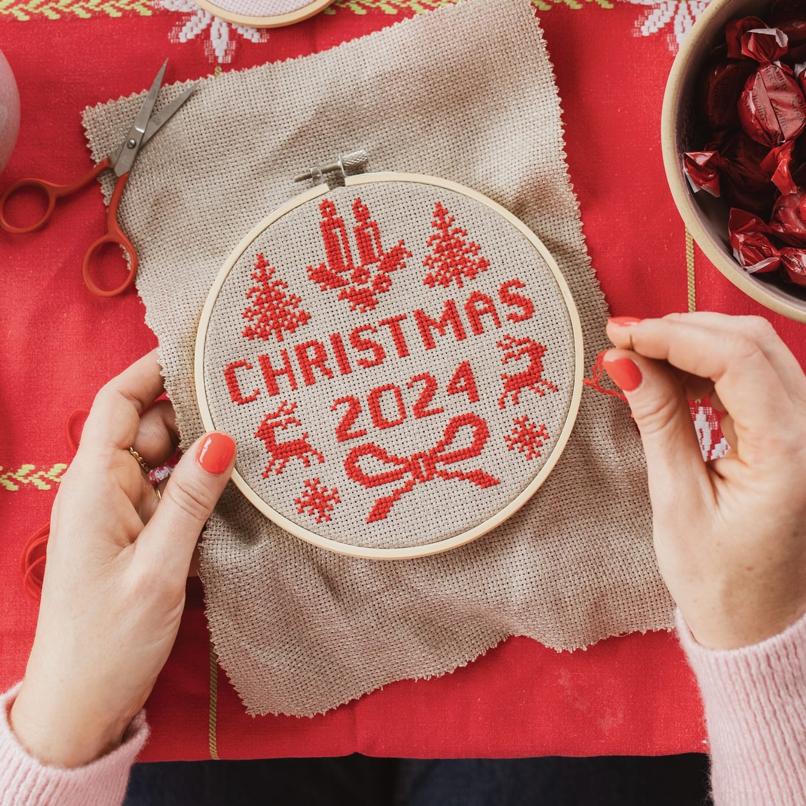 Cotton Clara Annual Christmas Cross Stitch Pattern 2024/2025 - PDF Download
