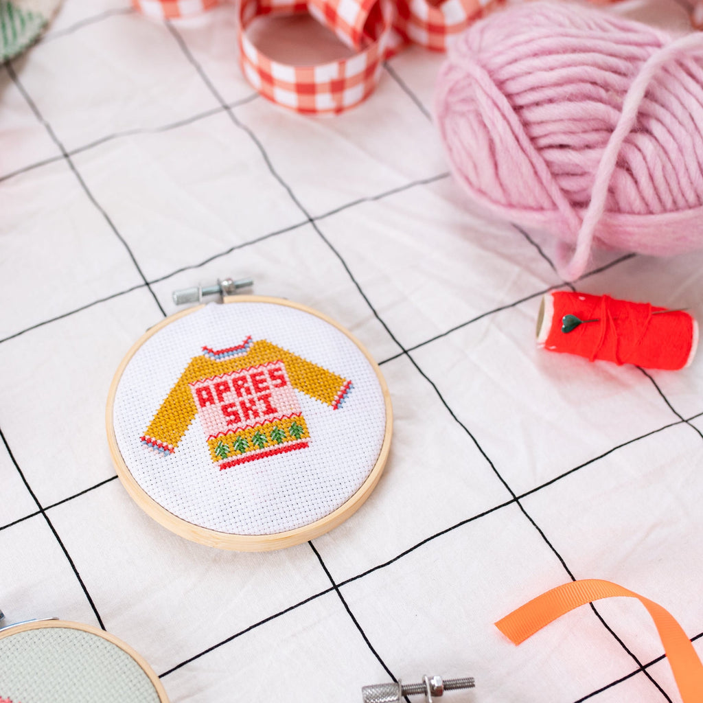 Cotton Clara Apres Ski Mini Cross Stitch PDF Pattern – Instant Download