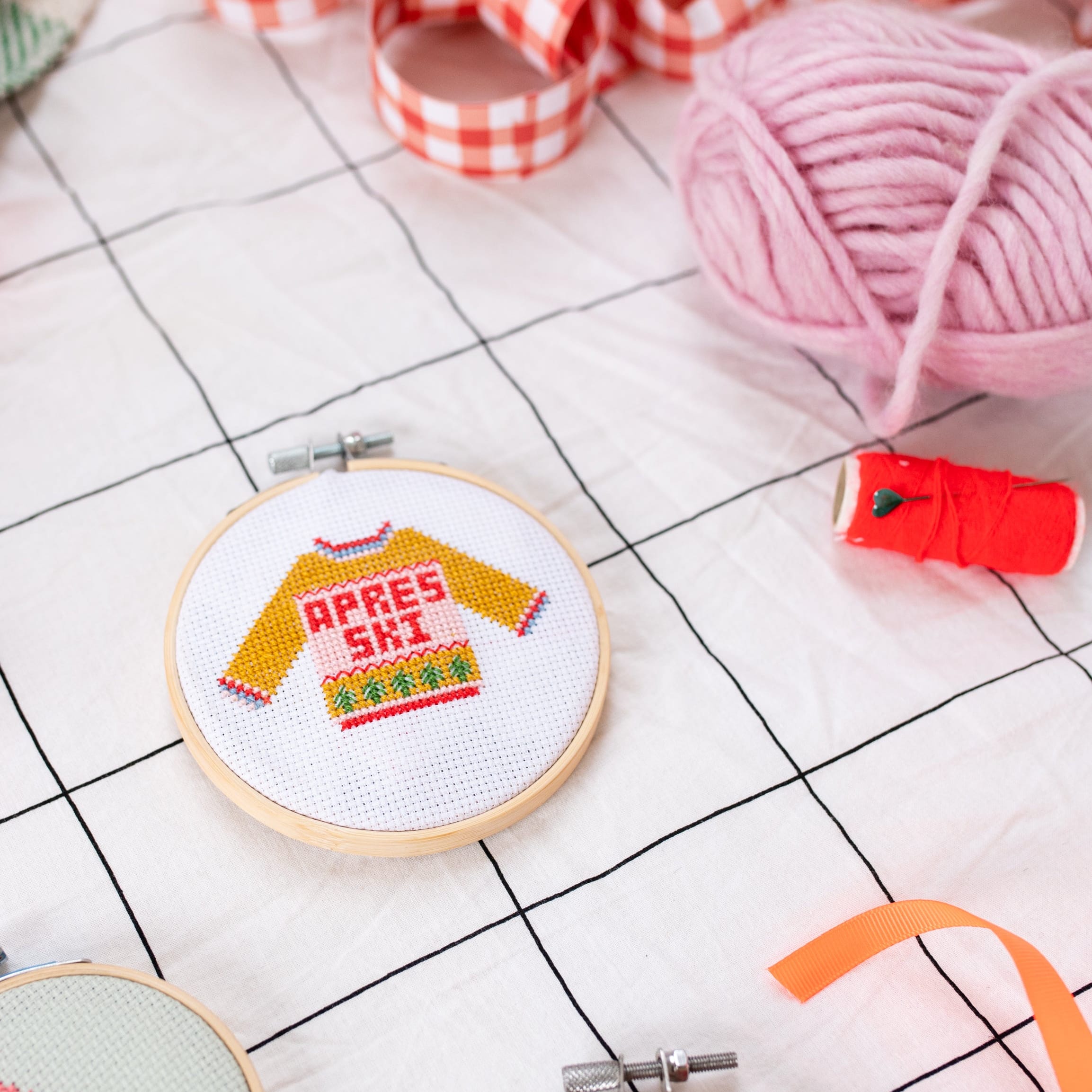 Cotton Clara Apres Ski Mini Cross Stitch PDF Pattern – Instant Download