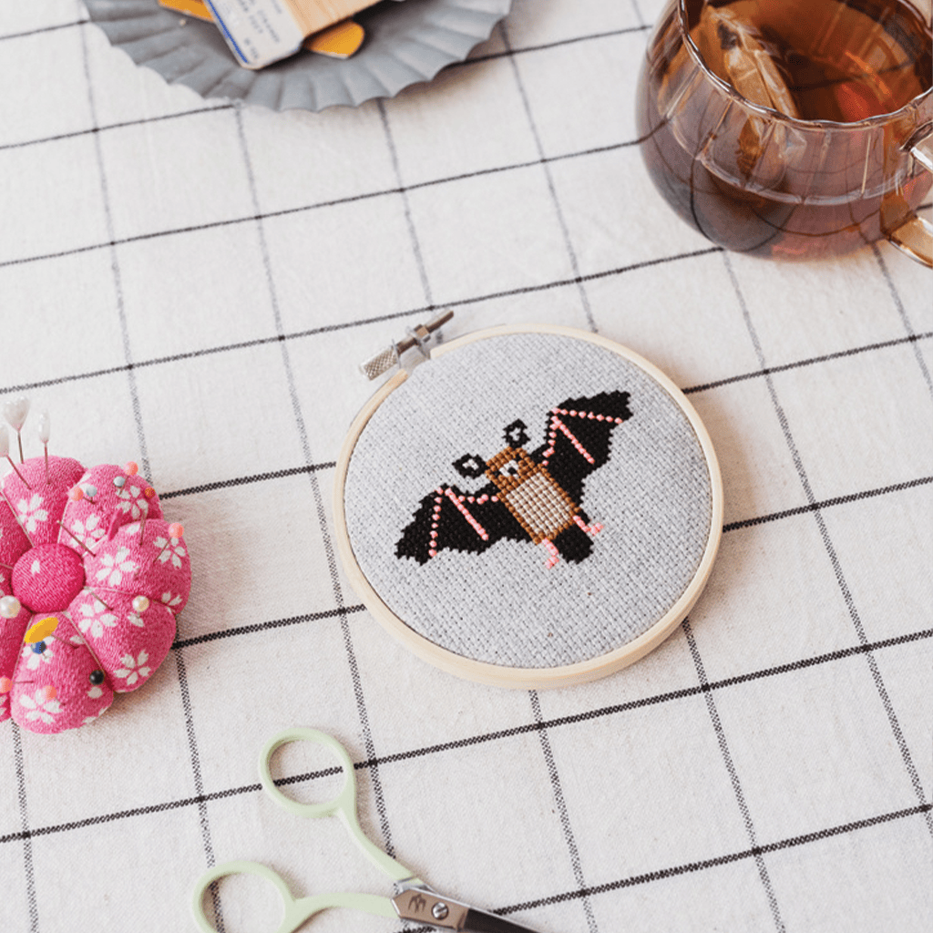 Cotton Clara Bat Cross Stitch Kit