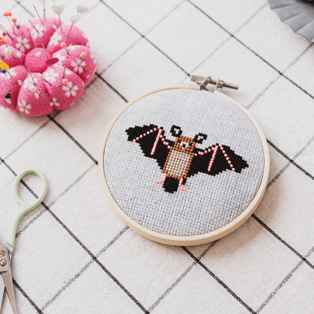 Cotton Clara Bat Cross Stitch Kit