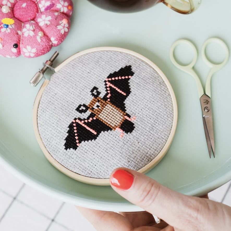 Cotton Clara Bat Cross Stitch Kit