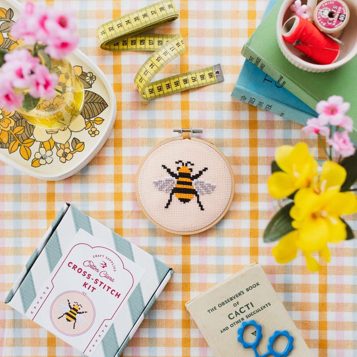 Cotton Clara Bee Cross Stitch PDF Pattern – Instant Download