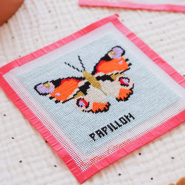 Cotton Clara Beginner Needlepoint Kit - Butterfly