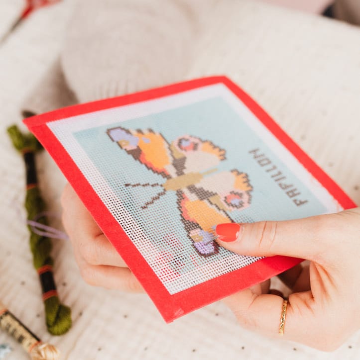 Cotton Clara Beginner Needlepoint Kit - Butterfly