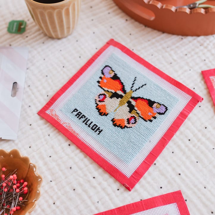 Cotton Clara Beginner Needlepoint Kit - Butterfly