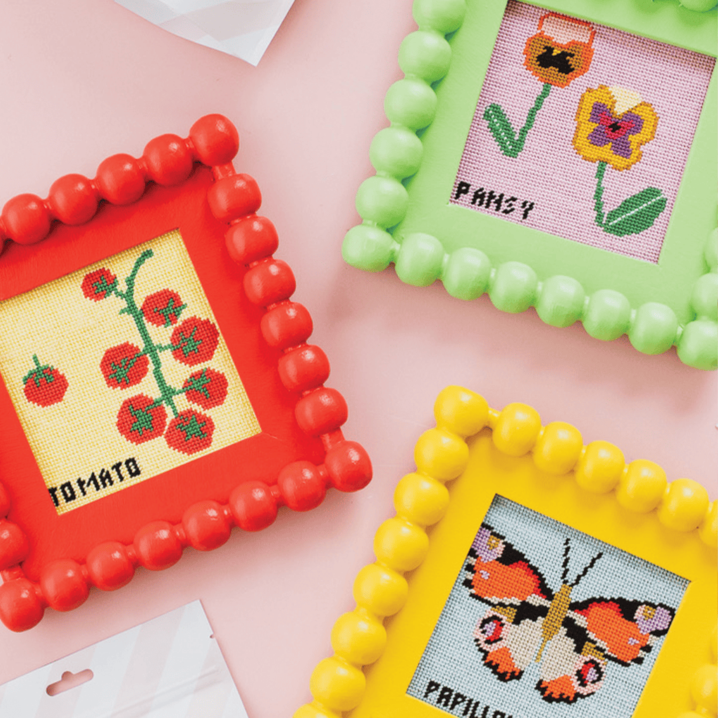 Cotton Clara Beginner Needlepoint Kit - Pansy