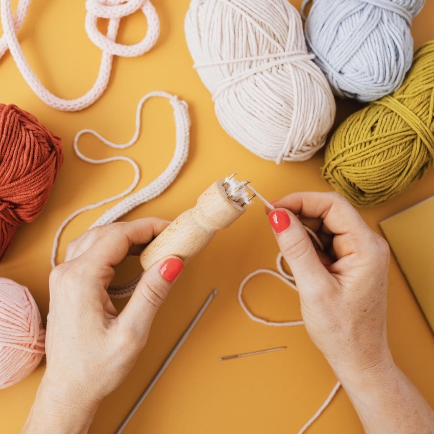 Cotton Clara Beginners French Knitting Kit