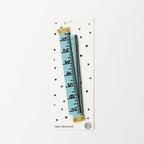 Mint Retro Tape Measure | Embroidered Fabric Bookmark