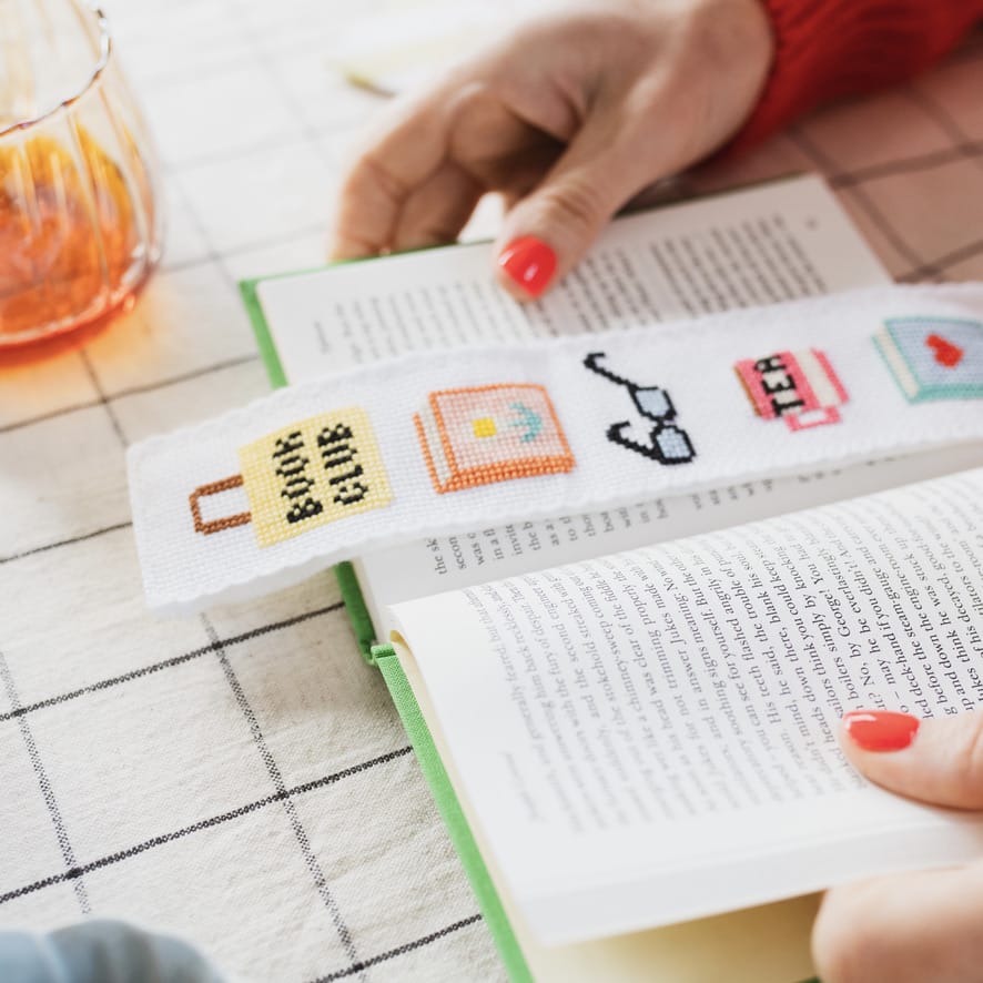 Cotton Clara Bookish Bookmark Cross Stitch Kit