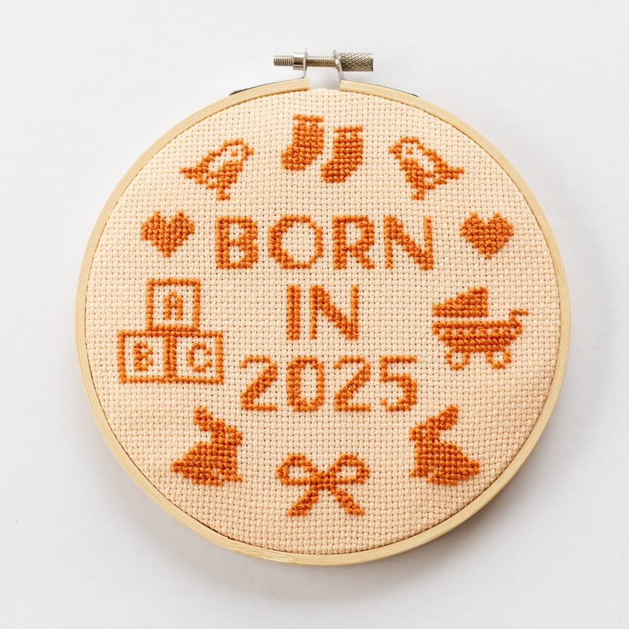 Cotton Clara Born In 2025 Cross Stitch Kit
