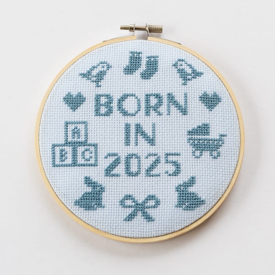 Cotton Clara Born In 2025 Cross Stitch Kit
