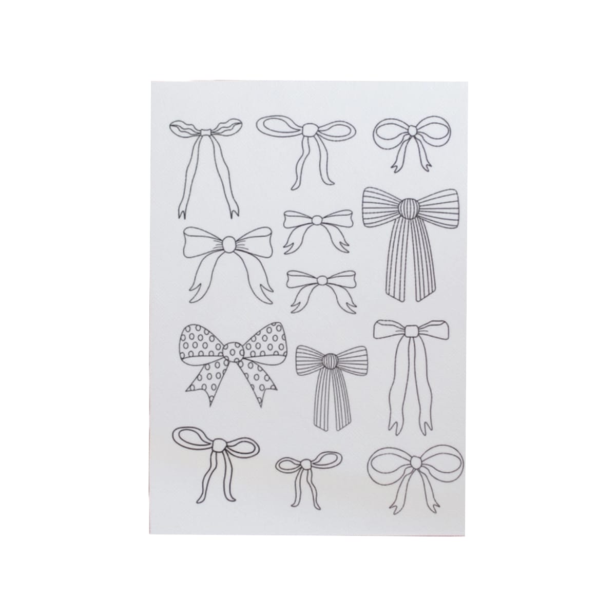 Cotton Clara Bow/Ribbon Design Stick and Stitch Paper