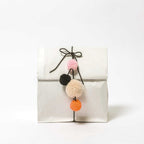 Cotton Clara Box of Pom Poms - Orange/Black Mix