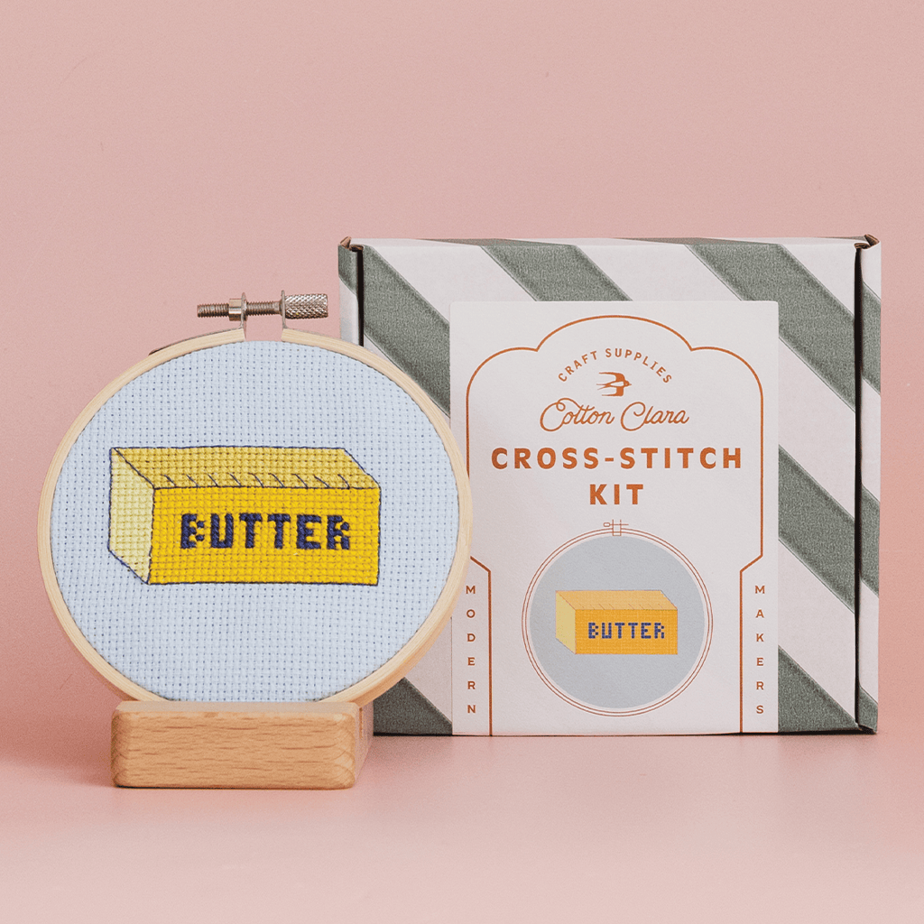 Cotton Clara Butter Cross Stitch Kit