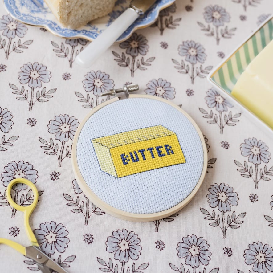 Cotton Clara Butter Cross Stitch Kit