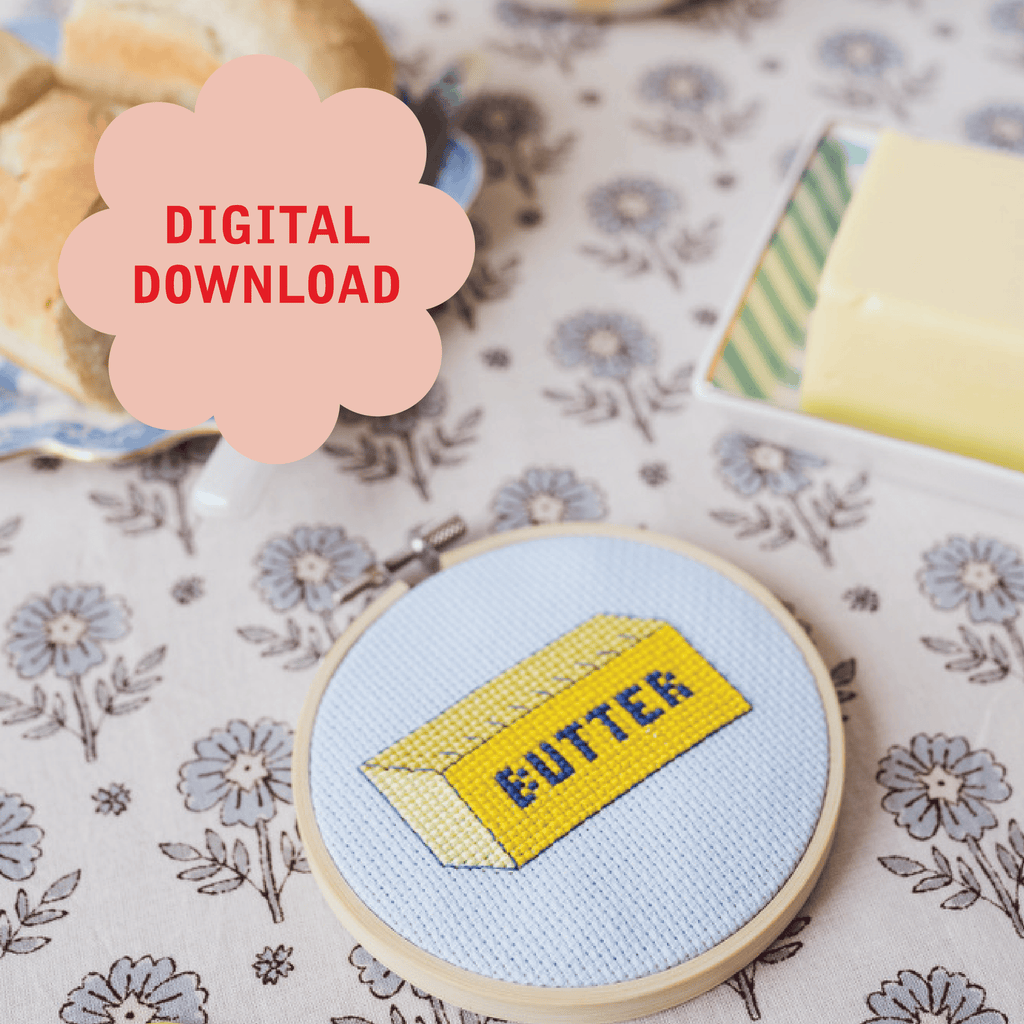 Cotton Clara Butter Cross Stitch PDF Pattern – Instant Download