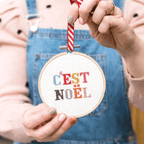 Cotton Clara C'est Noel Christmas Cross Stitch PDF Pattern – Instant Download