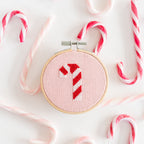 Cotton Clara Candy Cane Mini Cross Stitch PDF Pattern – Instant Download