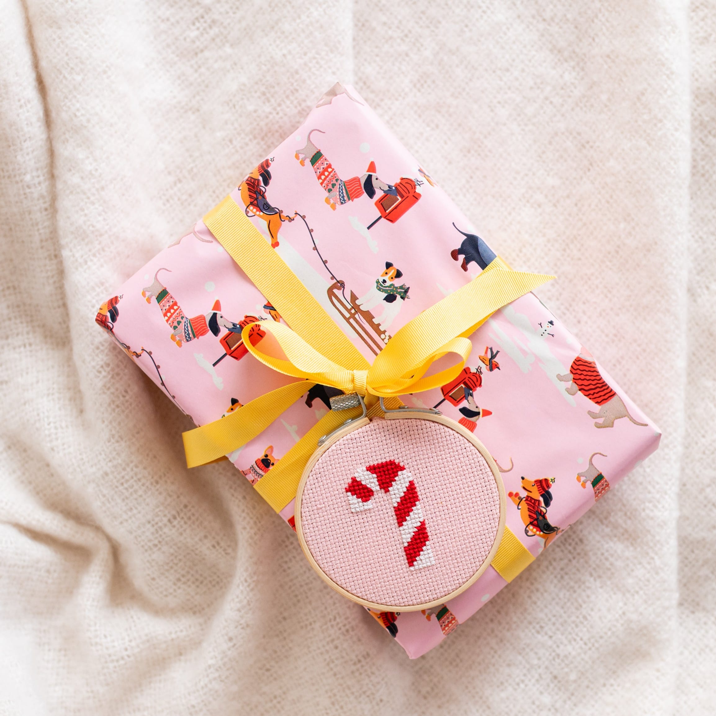 Cotton Clara Candy Cane Mini Cross Stitch PDF Pattern – Instant Download