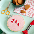 Cotton Clara Candy Cane Mini Cross Stitch PDF Pattern – Instant Download