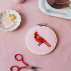 Cotton Clara Cardinal Cross Stitch Kit