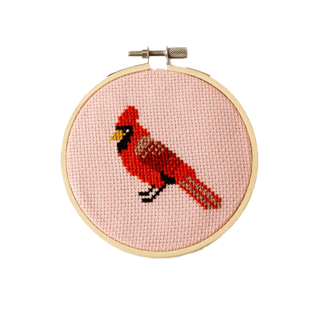 Cotton Clara Cardinal Cross Stitch Kit