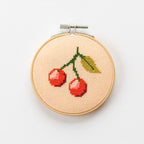 Cotton Clara Cherry Mini Cross Stitch PDF Pattern – Instant Download