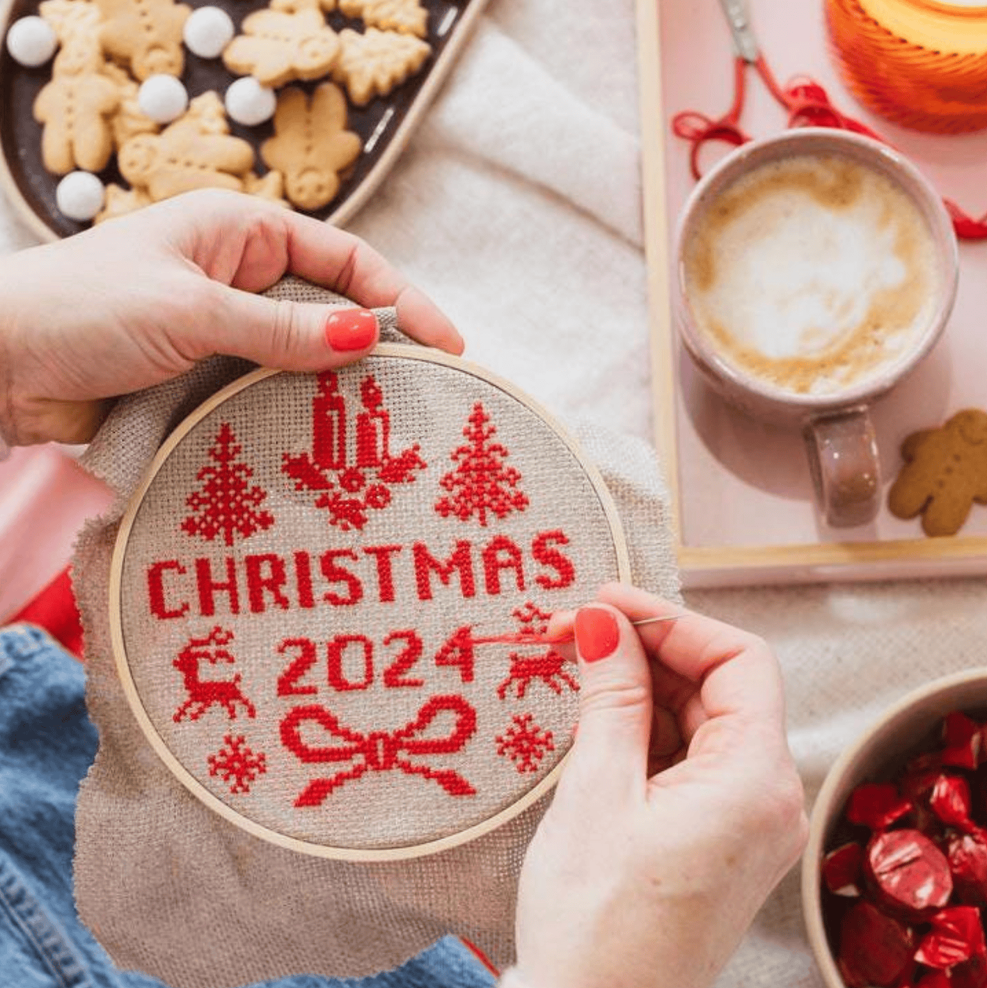 Cotton Clara Christmas Year Cross Stitch PDF Pattern