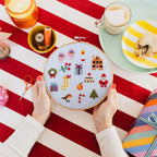 Cotton Clara Colourful Christmas Cross Stitch PDF Pattern