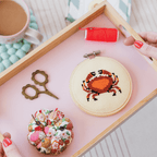 Cotton Clara Crab Beginner Cross Stitch Kit