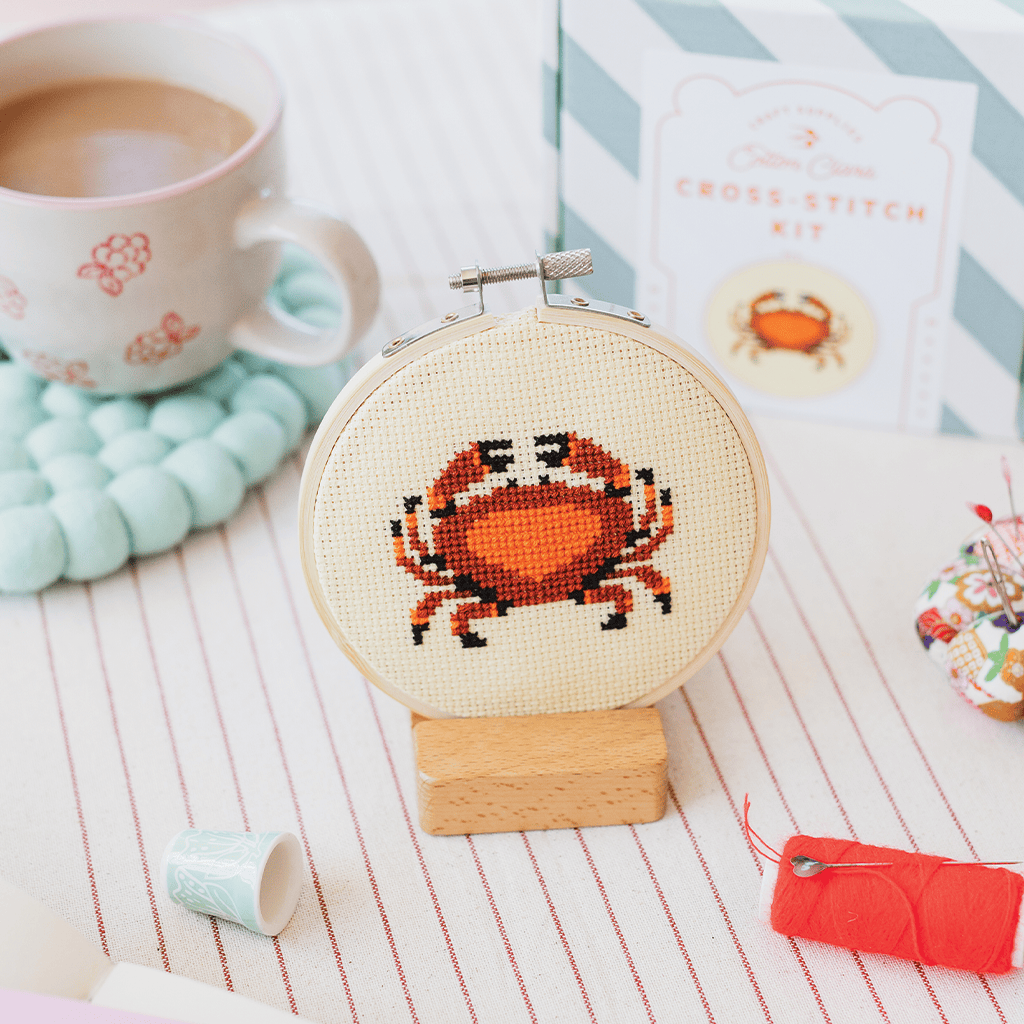 Cotton Clara Crab Beginner Cross Stitch Kit