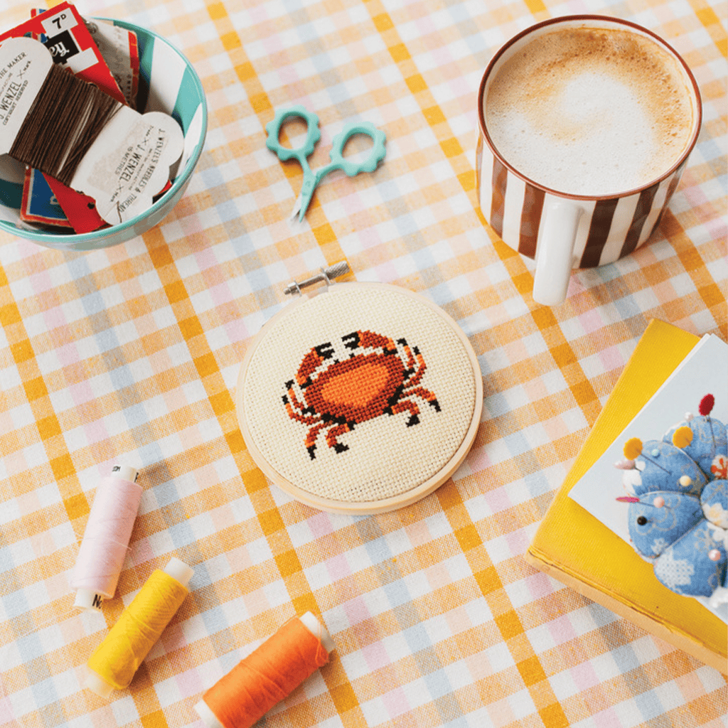 Cotton Clara Crab Beginner Cross Stitch Kit