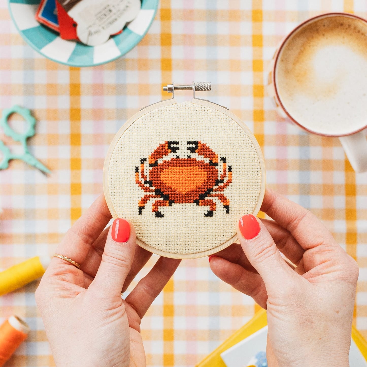 Cotton Clara Crab Beginner Cross Stitch Kit