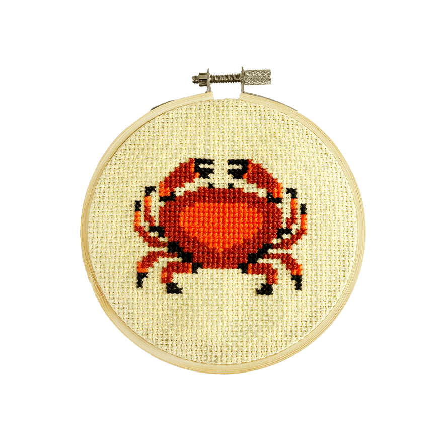 Cotton Clara Crab Beginner Cross Stitch Kit