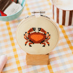 Cotton Clara Crab Beginner Cross Stitch Kit