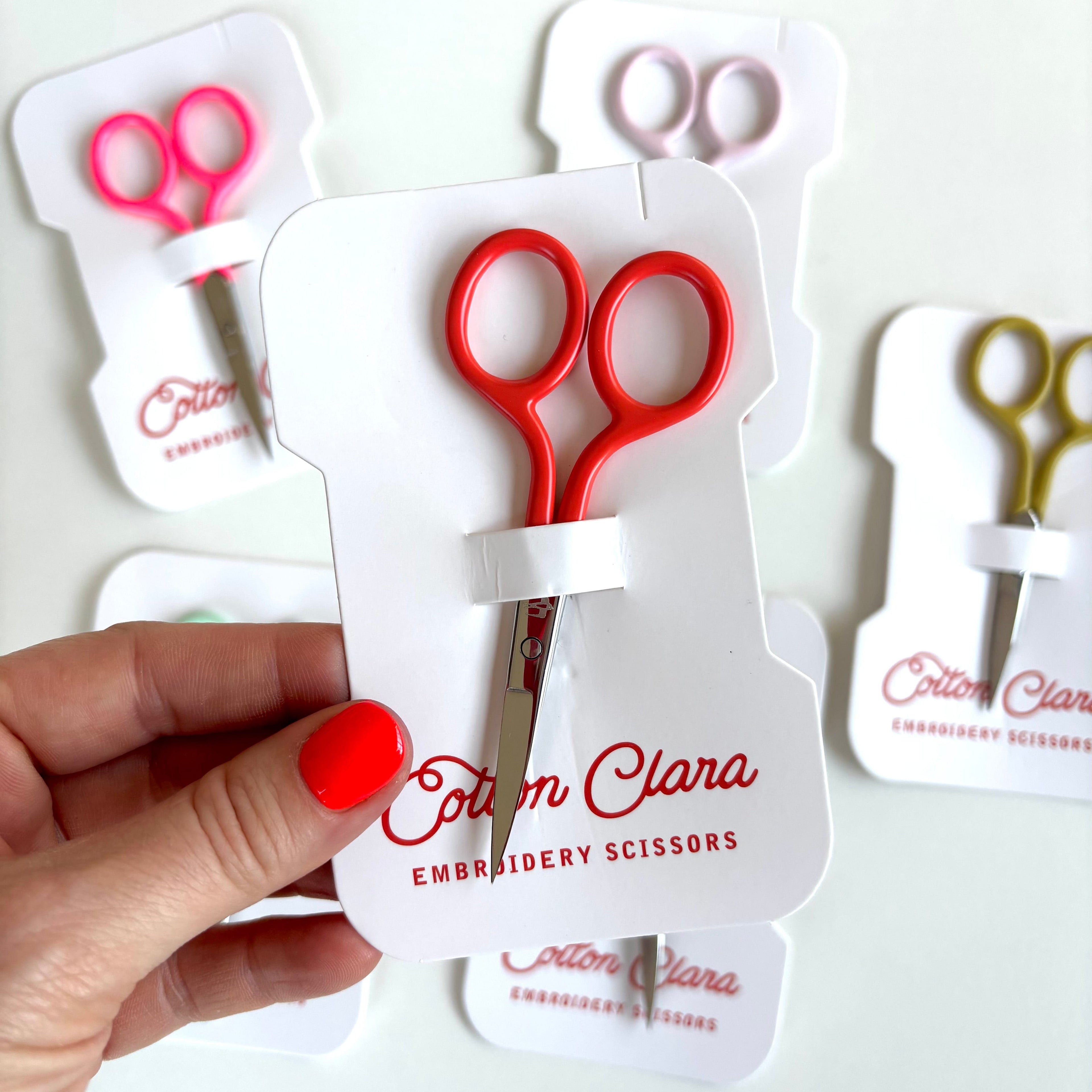 Cotton Clara Craft Supplies Colourful Embroidery Scissors - Various Colours