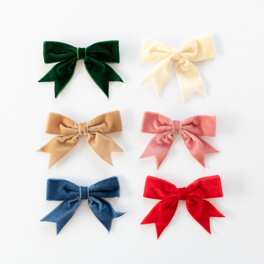 Cotton Clara Craft Supplies Velvet Bows (Pack of 6)