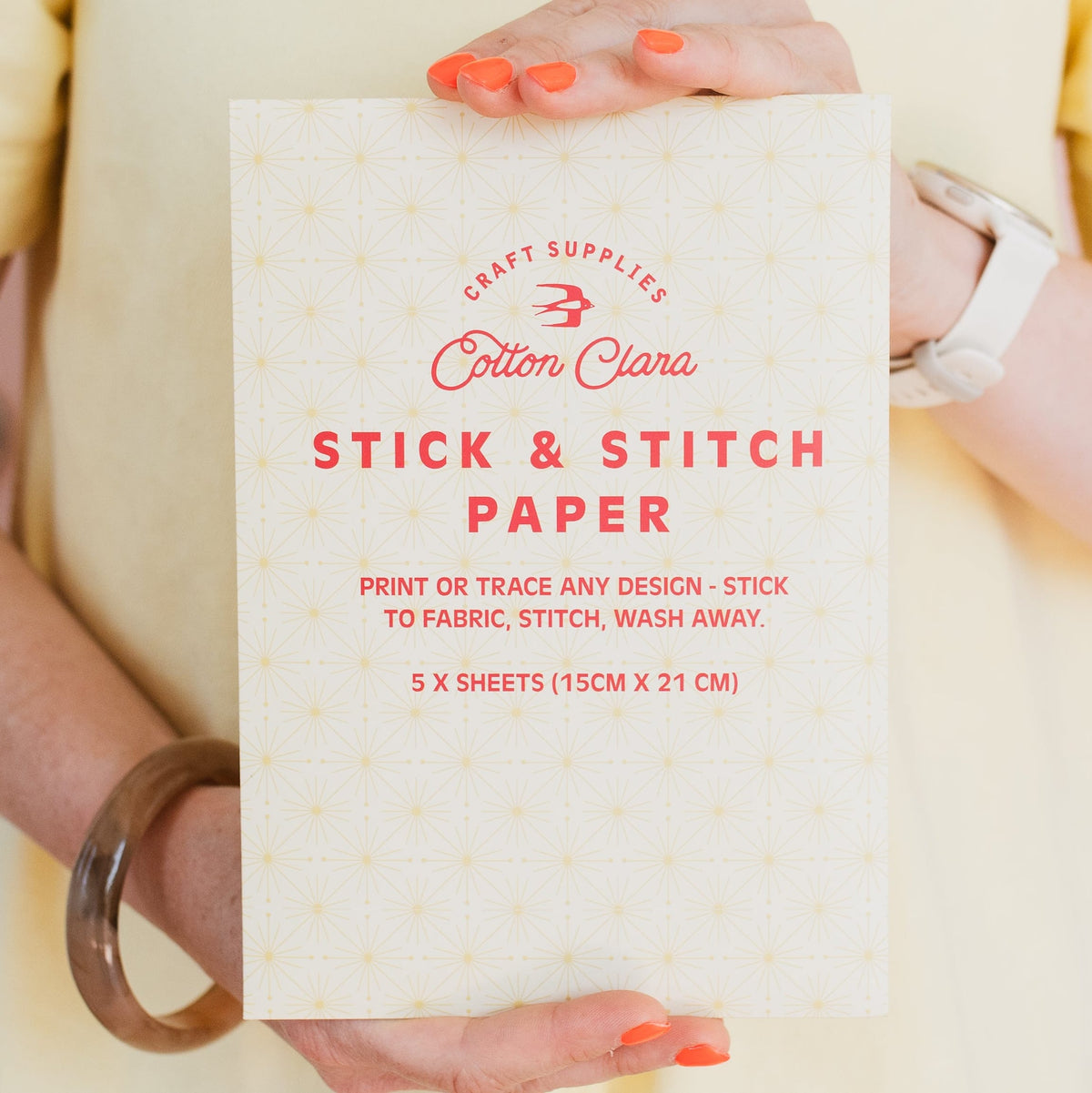Water Soluble Paper (Stick and Stitch)