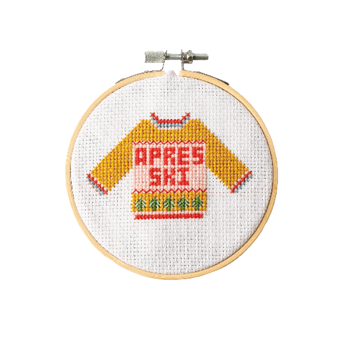 Cotton Clara Cross Stitch Kit Apres Ski Christmas Jumper Cross Stitch Kit
