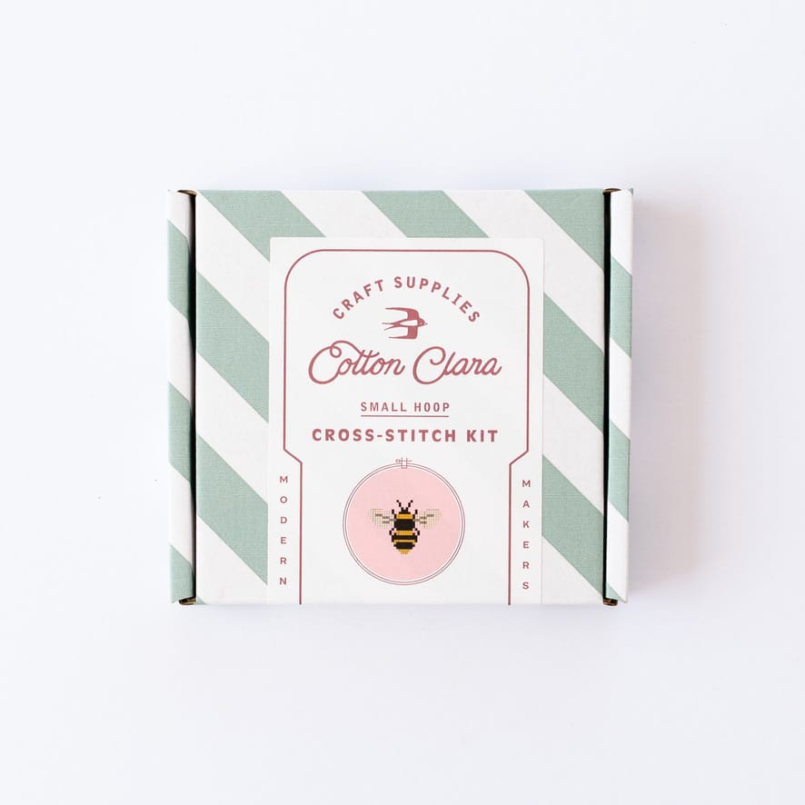 Cotton Clara Cross Stitch Kit Bee Cross Stitch Kit
