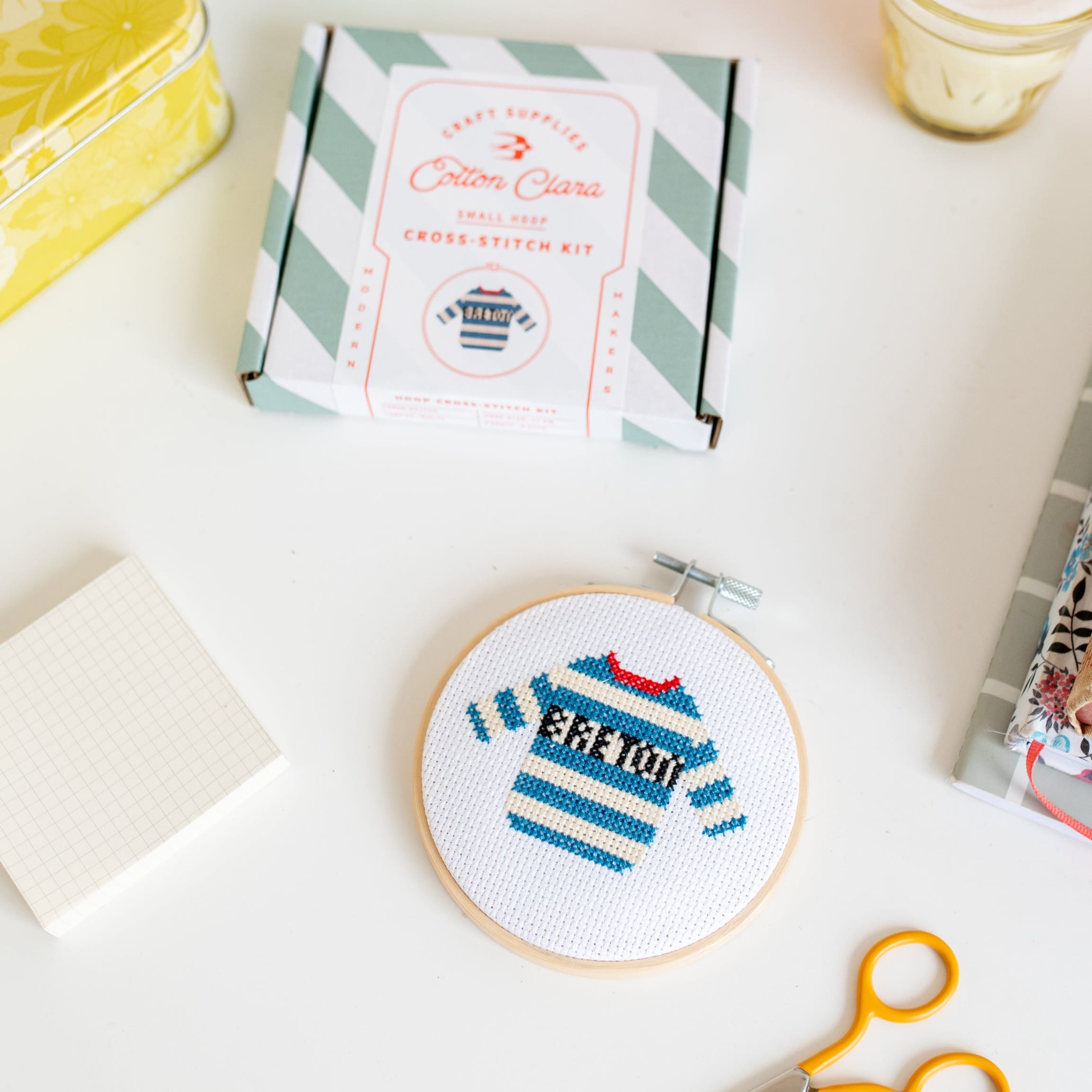 Cotton Clara Cross Stitch Kit Breton Cross Stitch Kit