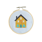 Cotton Clara Cross Stitch Kit Christmas House Cross Stitch Kit