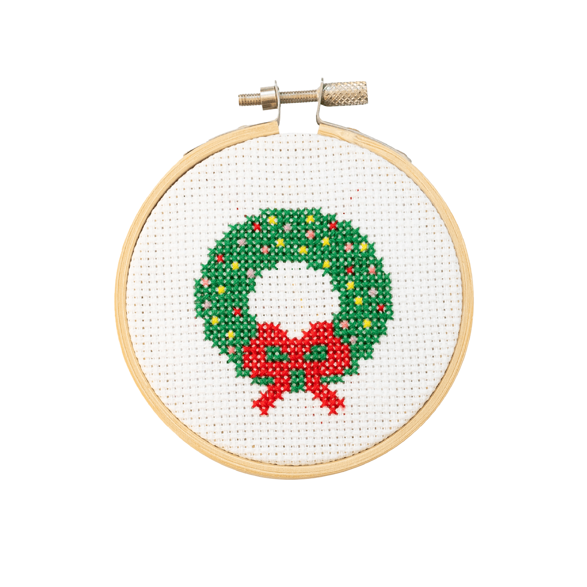 Cotton Clara Cross Stitch Kit Christmas Wreath Cross Stitch Kit