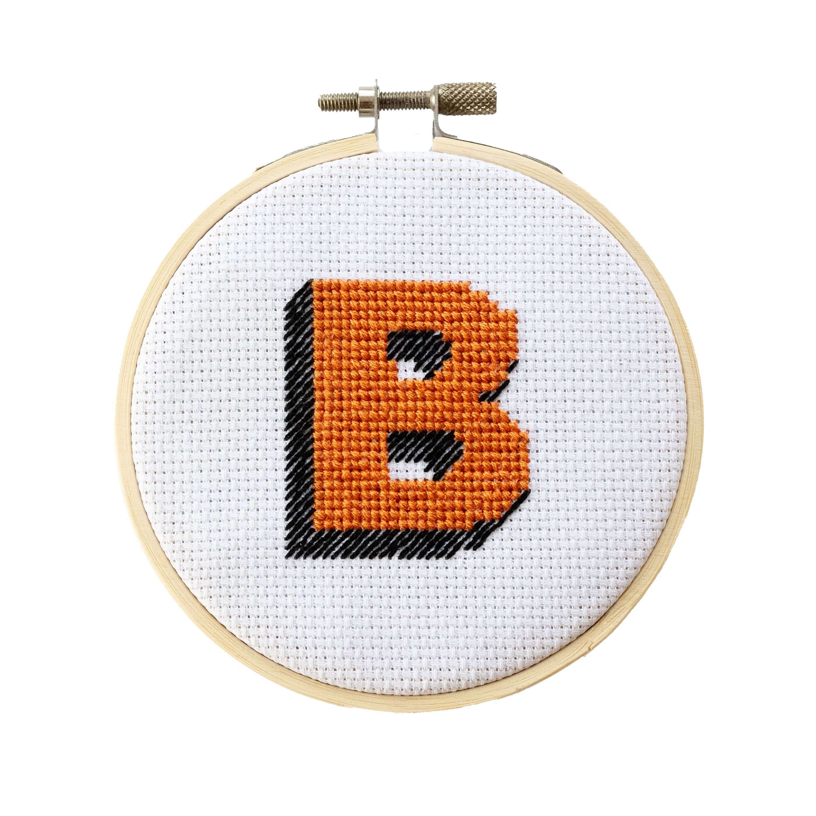Cotton Clara Cross Stitch Kit Drop Shadow Alphabet Cross Stitch Kit