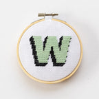 Cotton Clara Cross Stitch Kit Drop Shadow Alphabet Cross Stitch Kit