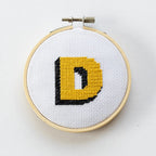 Cotton Clara Cross Stitch Kit Drop Shadow Alphabet Cross Stitch Kit