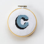 Cotton Clara Cross Stitch Kit Drop Shadow Alphabet Cross Stitch Kit